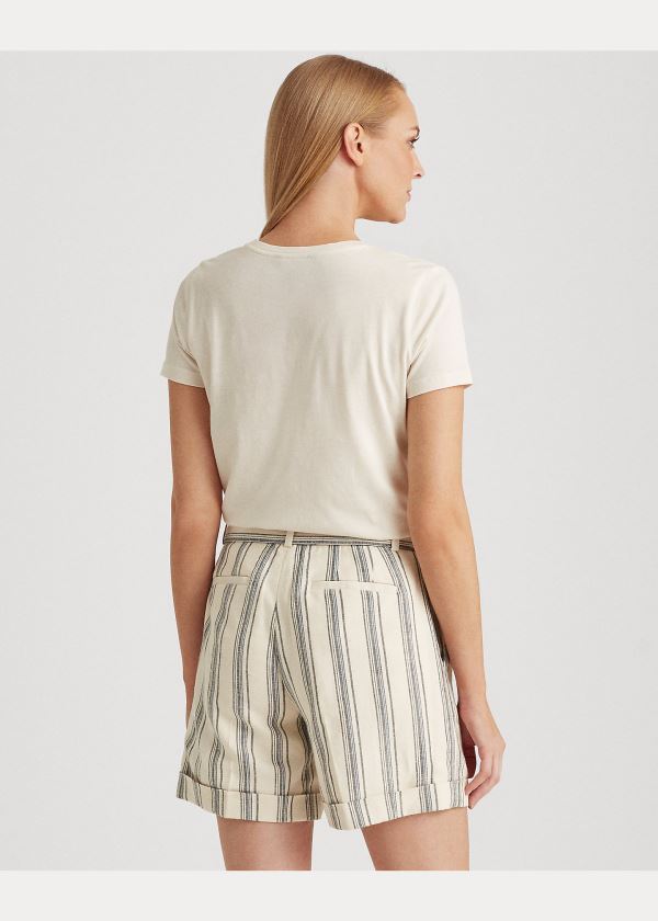 Ralph Lauren Beaded Jersey Tee Krém | 4QJxdbCZ