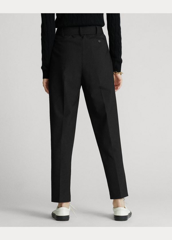 Ralph Lauren Belted Straight-Leg Pant Černé | 6njKN4jS