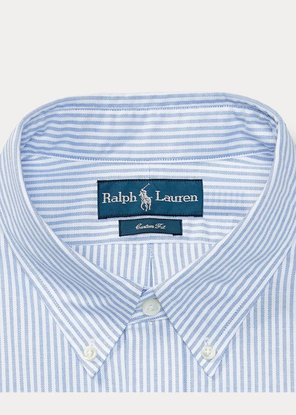 Ralph Lauren Bengal-Striped Oxford Blankyt Bílé | FNtMDMBJ