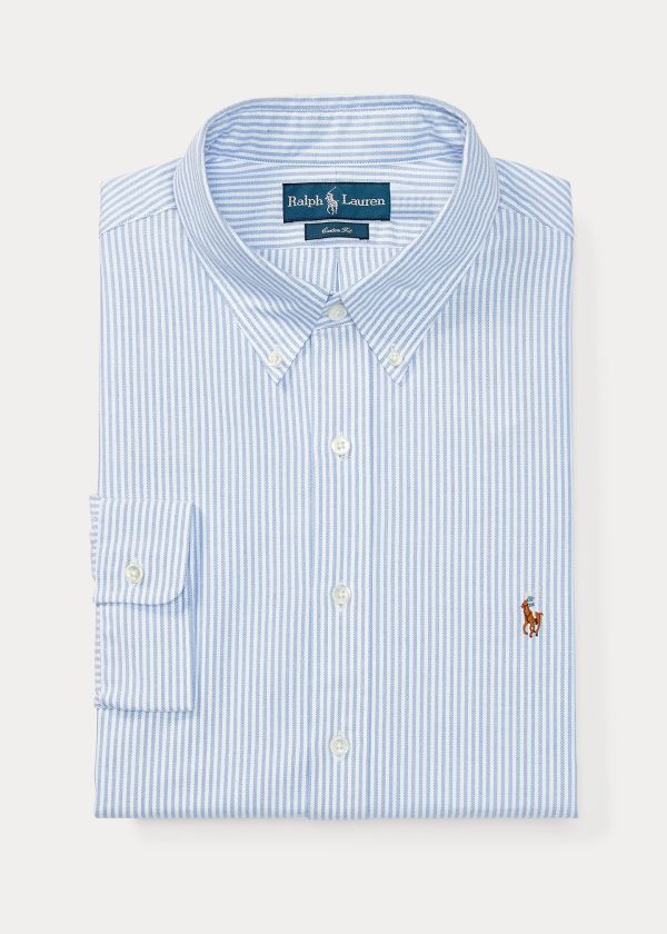 Ralph Lauren Bengal-Striped Oxford Blankyt Bílé | FNtMDMBJ