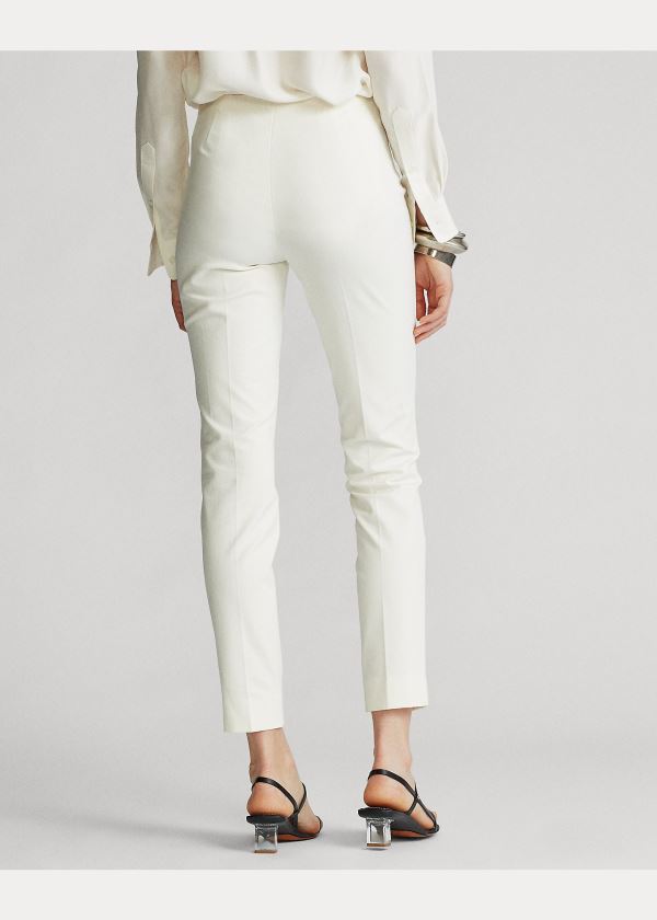Ralph Lauren Bi-Stretch Skinny Pant Bílé | 9k07T4bm
