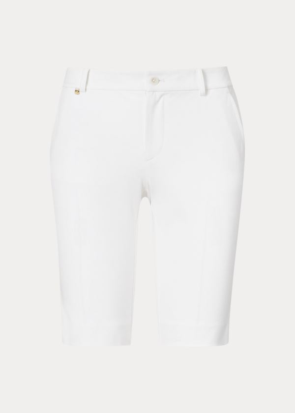Ralph Lauren Bi-Stretch Twill Krátké Bílé | 0sUQfQDg
