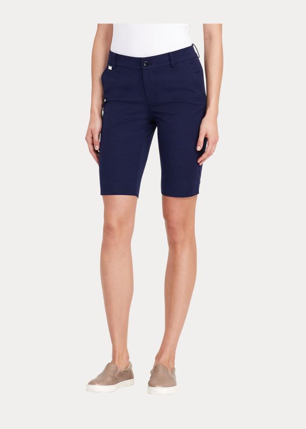 Ralph Lauren Bi-Stretch Twill Krátké Tmavě Blankyt | 2SpXLVPm