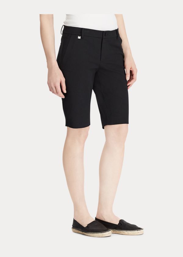 Ralph Lauren Bi-Stretch Twill Krátké Černé | 1Pbg0K1K