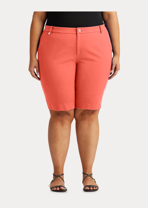 Ralph Lauren Bi-Stretch Twill Krátké Červené | Oe9JQdnI