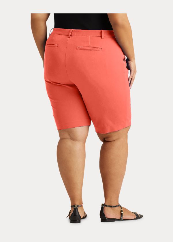Ralph Lauren Bi-Stretch Twill Krátké Červené | Oe9JQdnI