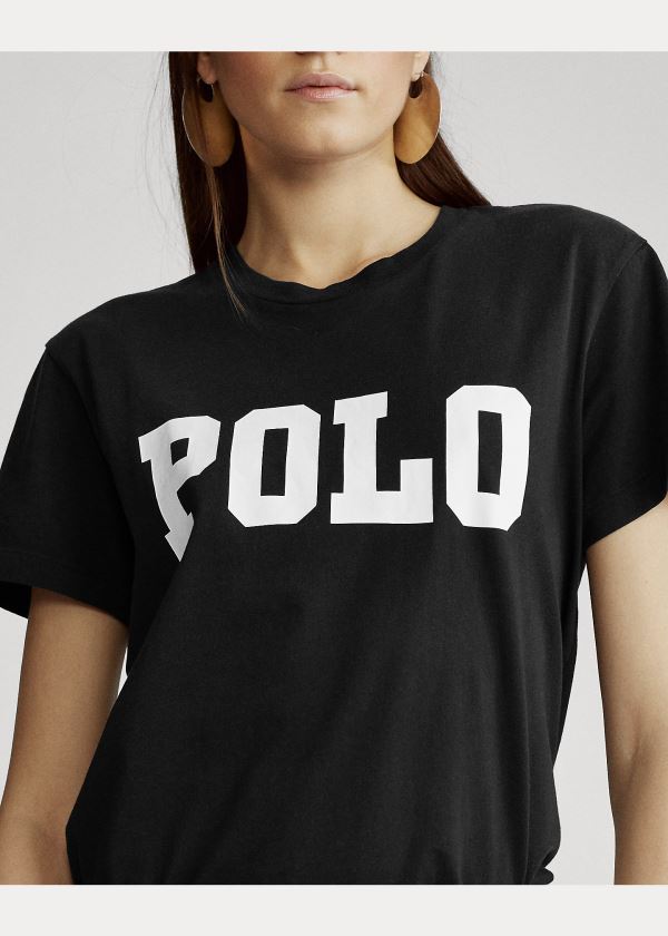 Ralph Lauren Big Fit Polo Bavlněné Tee Černé | 3ctiEXAU