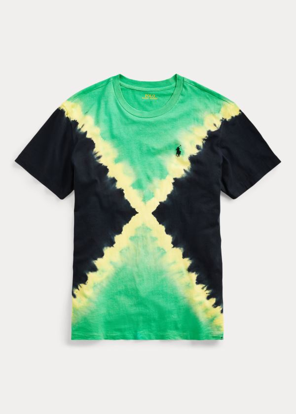 Ralph Lauren Big Fit Tie-Dye Tee Zelene Černé Viacfarebný | seZvMKuz