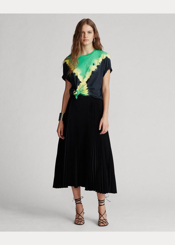 Ralph Lauren Big Fit Tie-Dye Tee Zelene Černé Viacfarebný | seZvMKuz