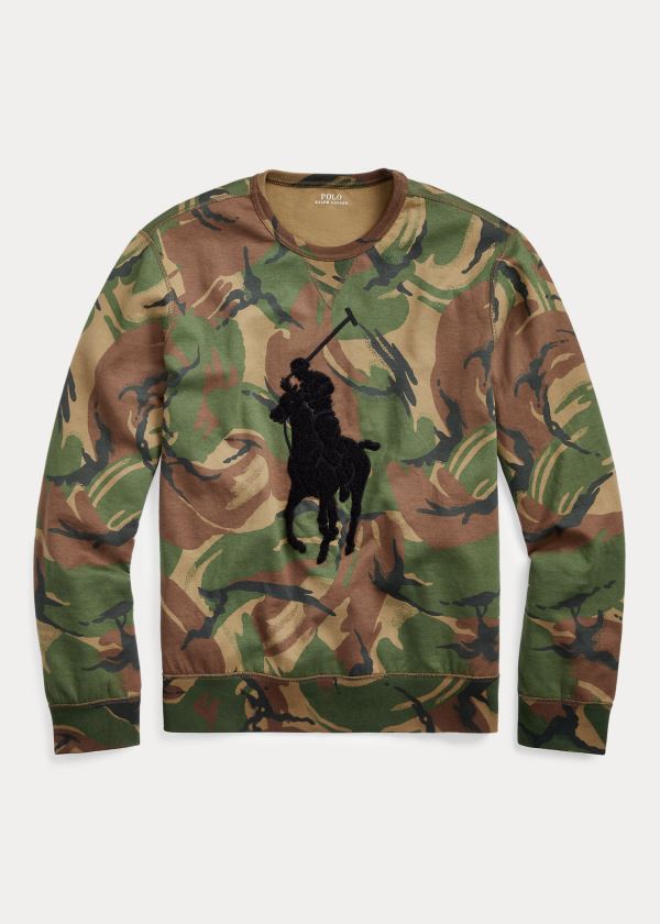 Ralph Lauren Big Pony Camo Sweatshirt Maskáčové | 59jXbPt4