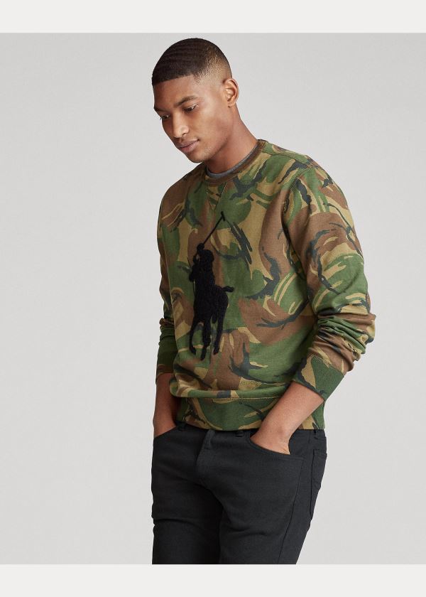 Ralph Lauren Big Pony Camo Sweatshirt Maskáčové | 59jXbPt4