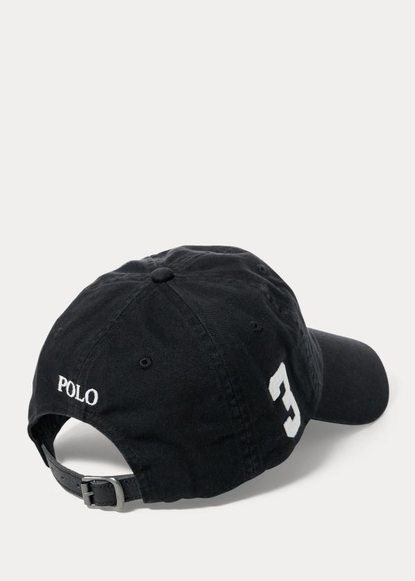 Ralph Lauren Big Pony Chino Baseball Cap Černé | VHHVTmDy