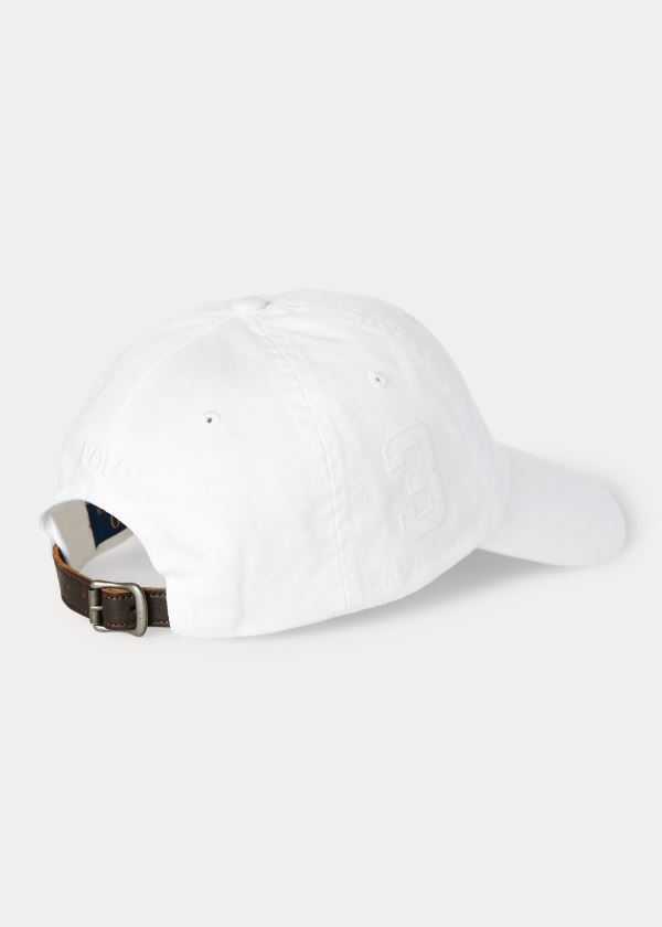 Ralph Lauren Big Pony Chino Cap Bílé | ftOBII7R
