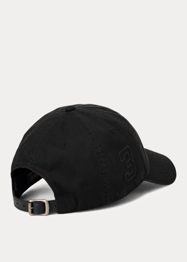 Ralph Lauren Big Pony Chino Cap Černé | dznh0F05