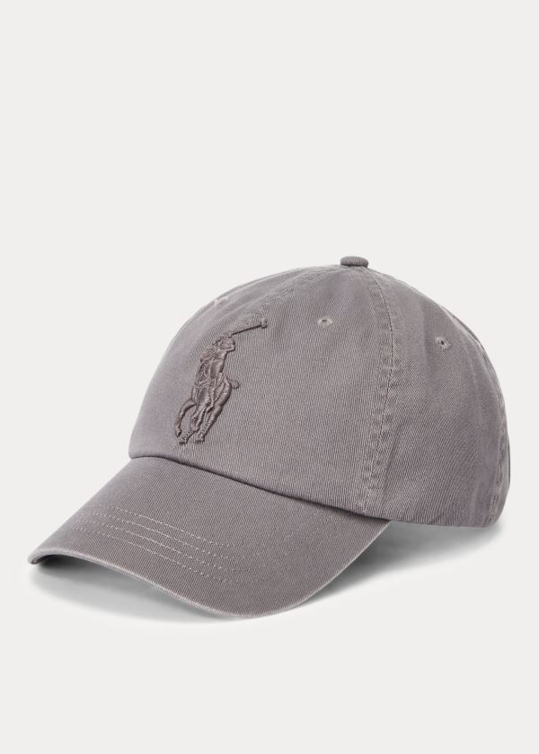 Ralph Lauren Big Pony Chino Cap Šedé | VD3u9QN3