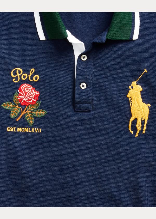 Ralph Lauren Big Pony Mesh Polo Shirt - All Fits Tmavě Blankyt | JAsJGiDv