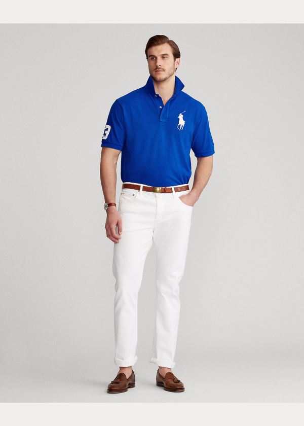 Ralph Lauren Big Pony Mesh Polo Shirt Blankyt Královská Modrá | 0Bae01Vc