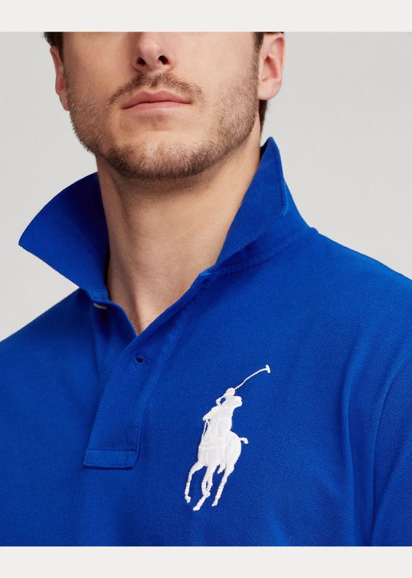 Ralph Lauren Big Pony Mesh Polo Shirt Blankyt Královská Modrá | 0Bae01Vc