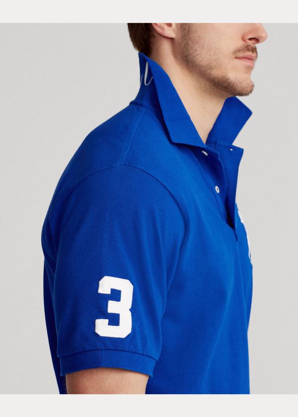 Ralph Lauren Big Pony Mesh Polo Shirt Blankyt Královská Modrá | 0Bae01Vc