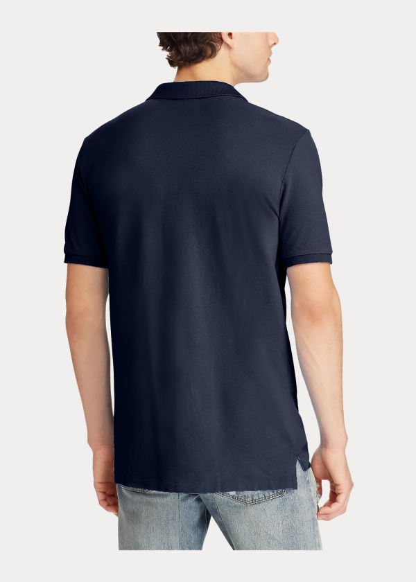 Ralph Lauren Big Pony Mesh Polo Shirt Tmavě Blankyt | v3l39h8s