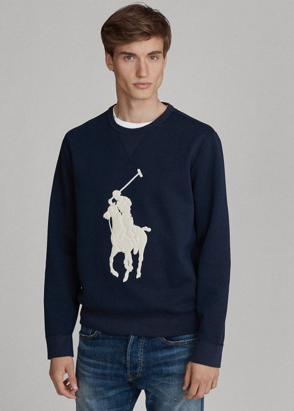 Ralph Lauren Big Pony Sweatshirt Tmavě Blankyt | DFHot7BZ