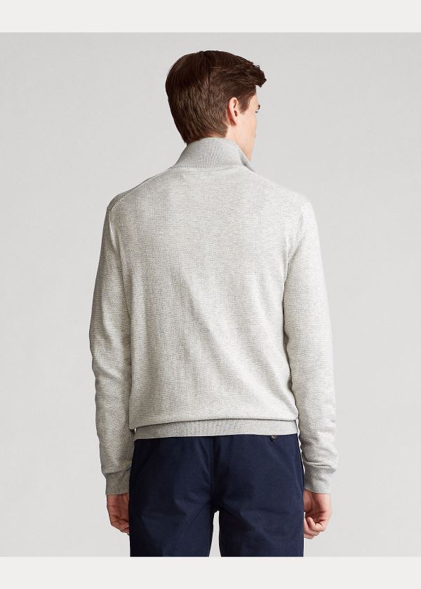 Ralph Lauren Birdseye Bavlněné-Blend Svetrové Šedé | iYoE22Zx
