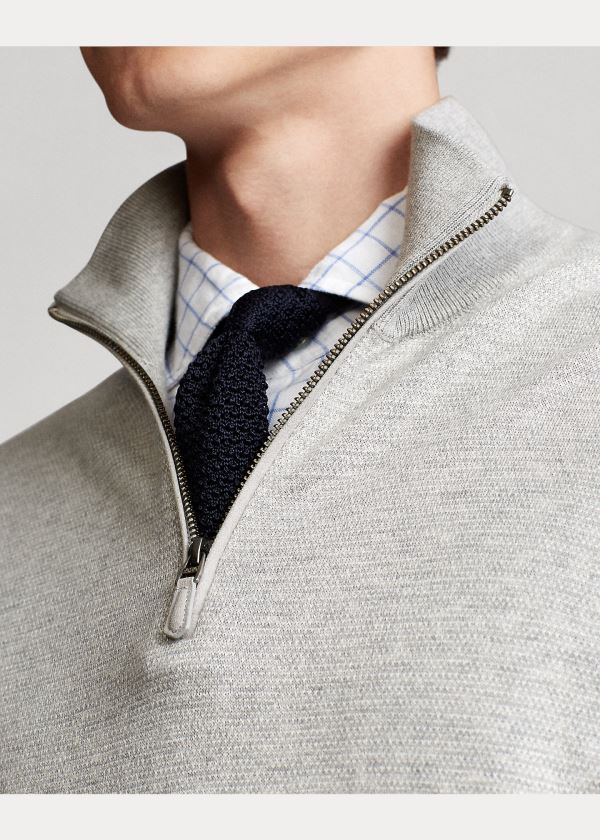 Ralph Lauren Birdseye Bavlněné-Blend Svetrové Šedé | iYoE22Zx