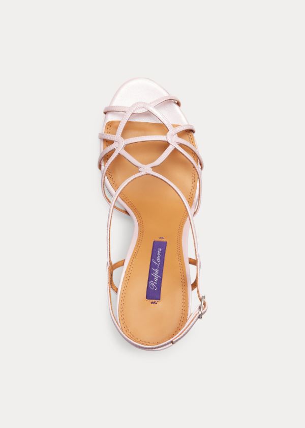 Ralph Lauren Bladine Lambskin Sandal Růžové | RszJdtHF