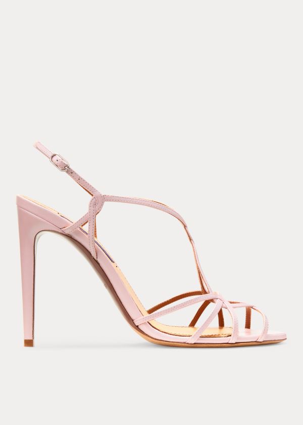 Ralph Lauren Bladine Lambskin Sandal Růžové | RszJdtHF