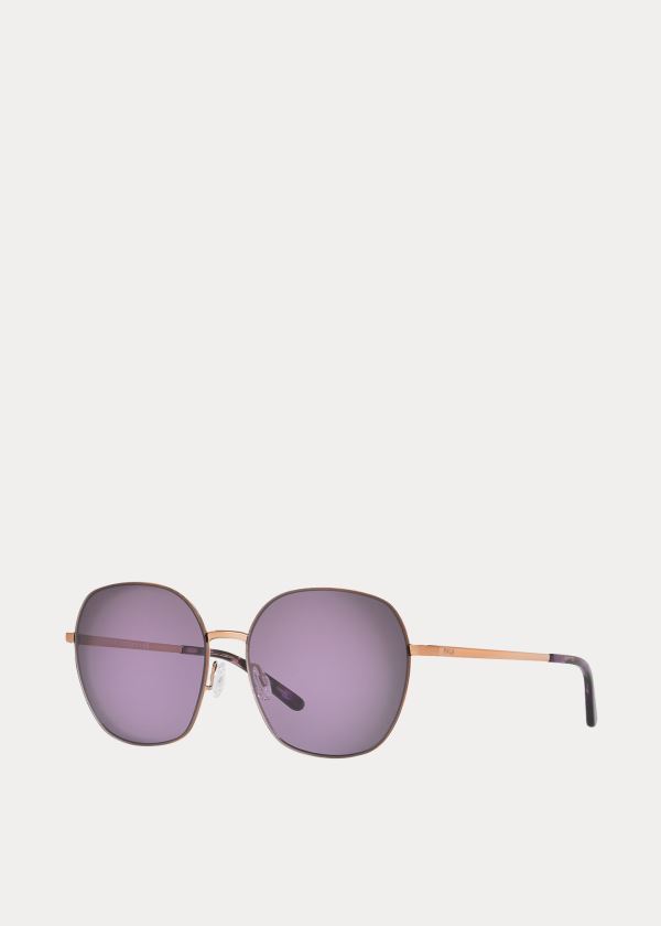 Ralph Lauren Bohemian Butterfly Sunglasses Růžové Zlaté | 57haROP9