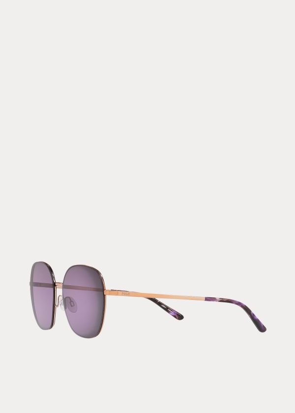 Ralph Lauren Bohemian Butterfly Sunglasses Růžové Zlaté | 57haROP9