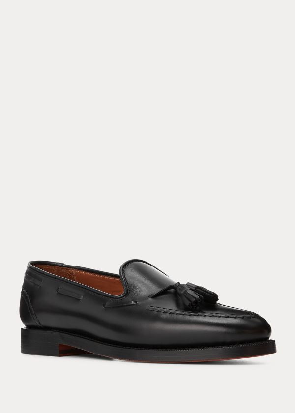 Ralph Lauren Booth Calfskin Loafer Černé | YxEels2H