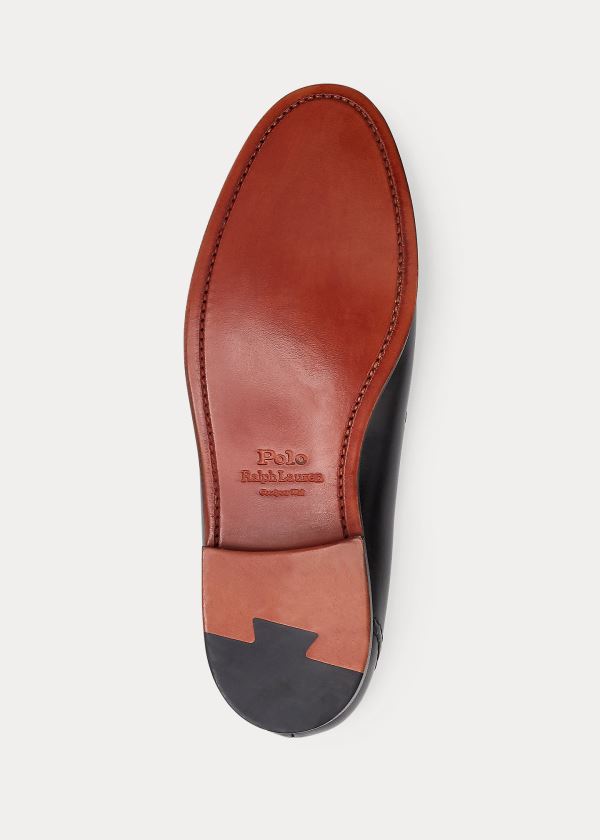 Ralph Lauren Booth Calfskin Loafer Černé | YxEels2H