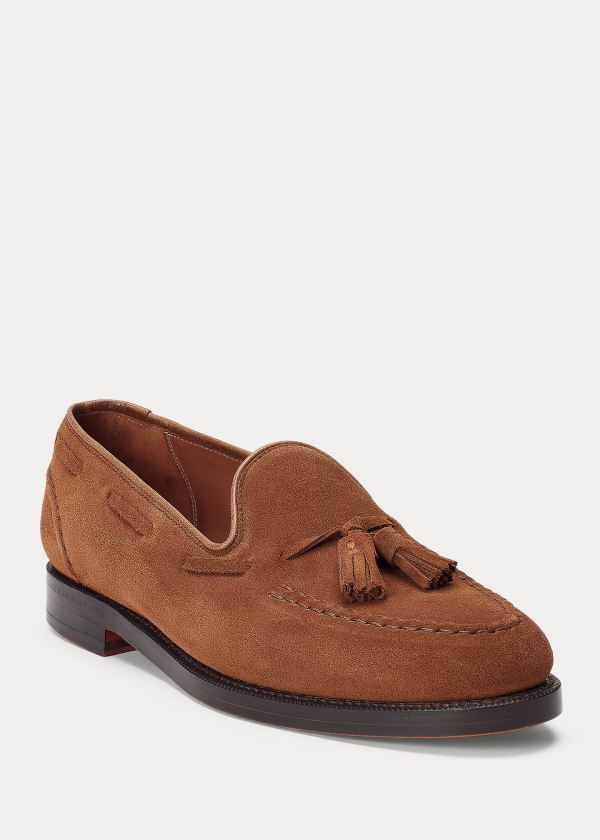 Ralph Lauren Booth Semišové Loafer Hnědé | RY1LFZZV
