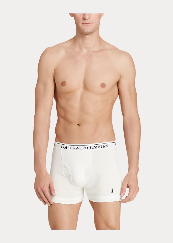 Ralph Lauren Boxerské Brief 3-Pack Bílé | I10f6pnt