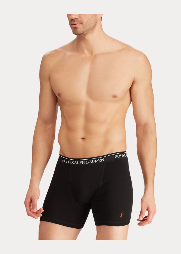 Ralph Lauren Boxerské Brief 3-Pack Černé | YNx6tCCI
