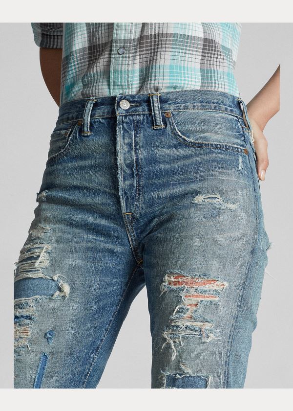 Ralph Lauren Boy Fit Straight Jean Blankyt Blankyt Světle Modré | o2cu4fec