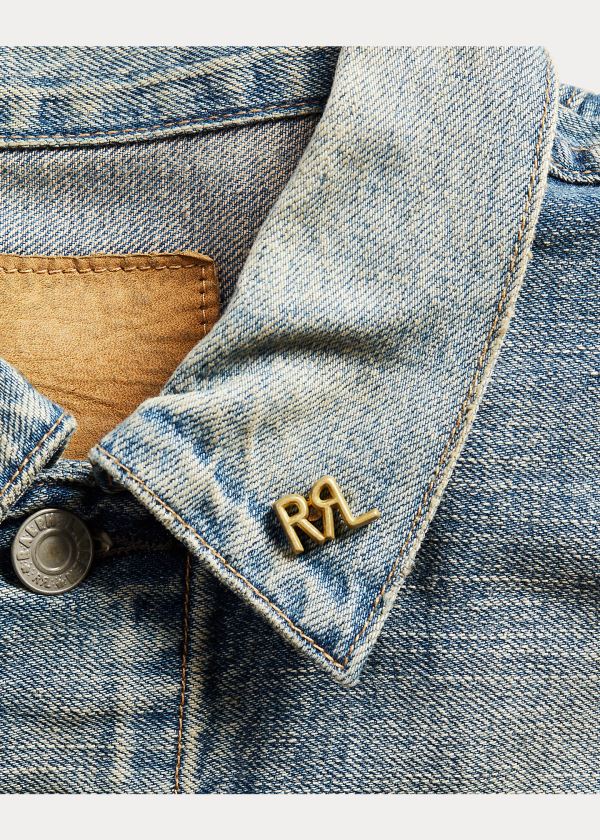 Ralph Lauren Brass Logo Pin Zlaté | fhbST5Yr