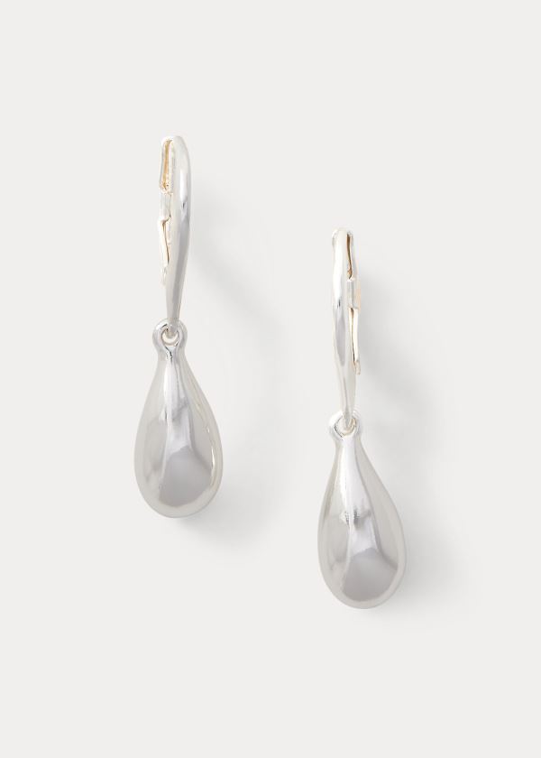 Ralph Lauren Brass Teardrop Earrings Stříbrné | SBwNa3QC