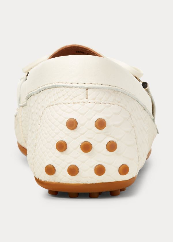 Ralph Lauren Briley II Læder Loafer Krém | q5b2BUGy