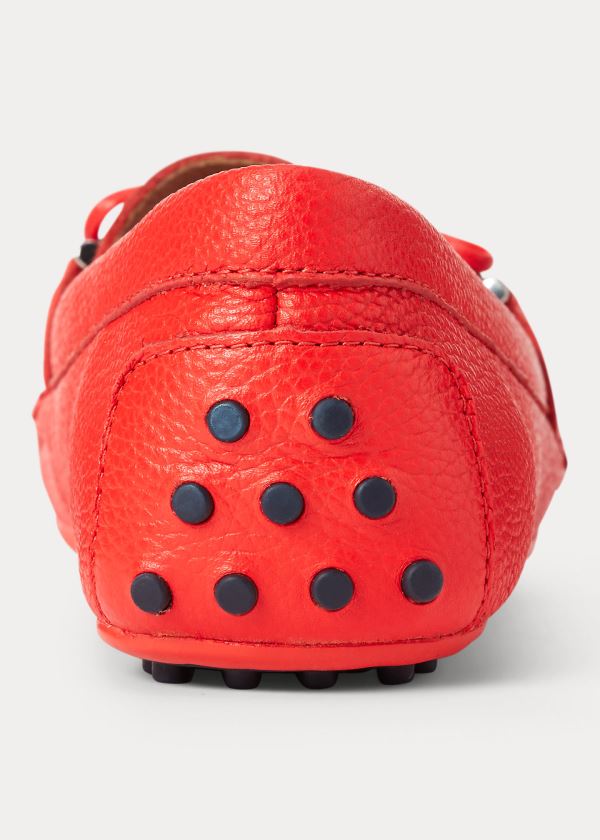 Ralph Lauren Briley II Læder Loafer Červené | sYahtHFO