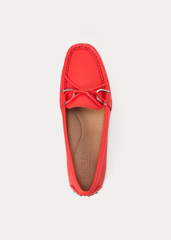 Ralph Lauren Briley II Læder Loafer Červené | sYahtHFO