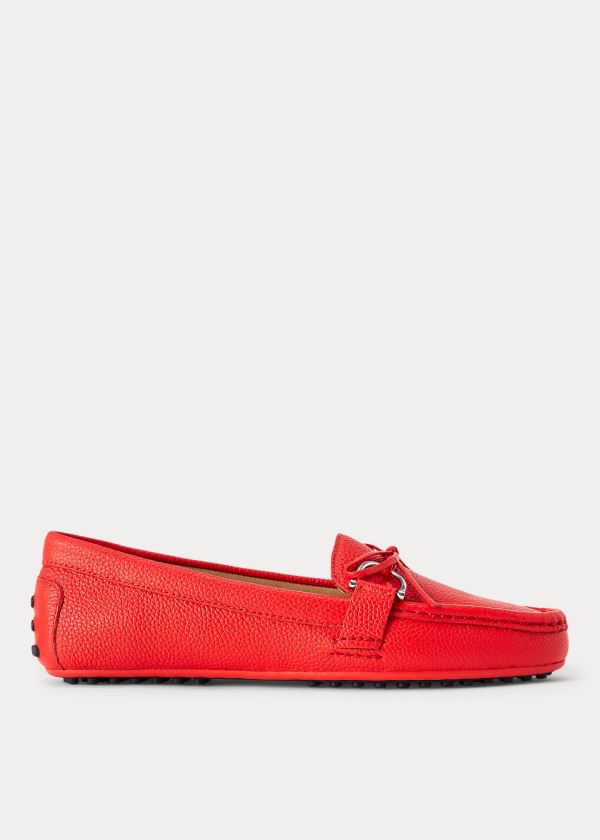 Ralph Lauren Briley II Læder Loafer Červené | sYahtHFO