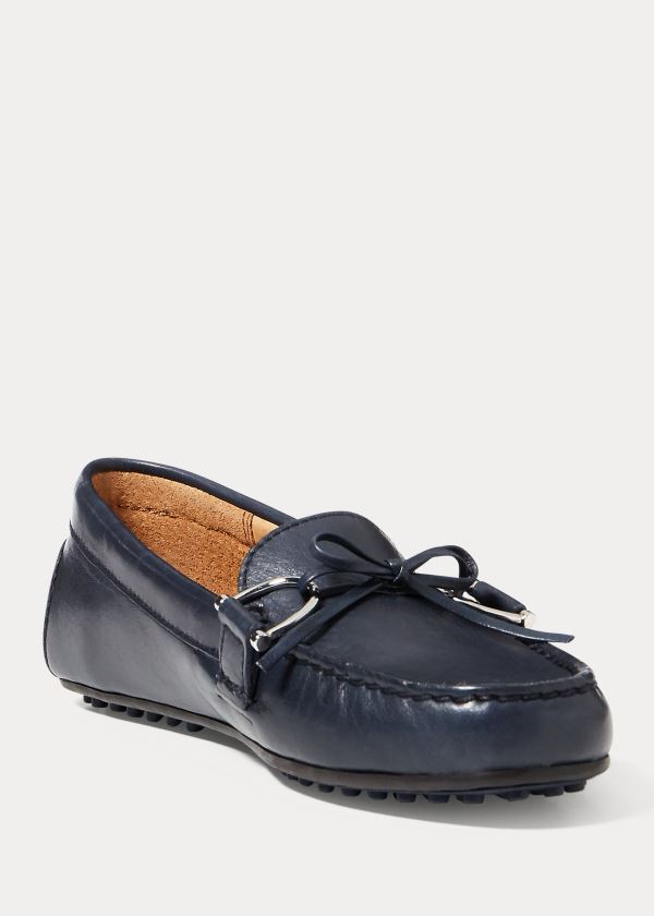 Ralph Lauren Briley Læder Loafer Tmavě Blankyt | ylHu5XUw