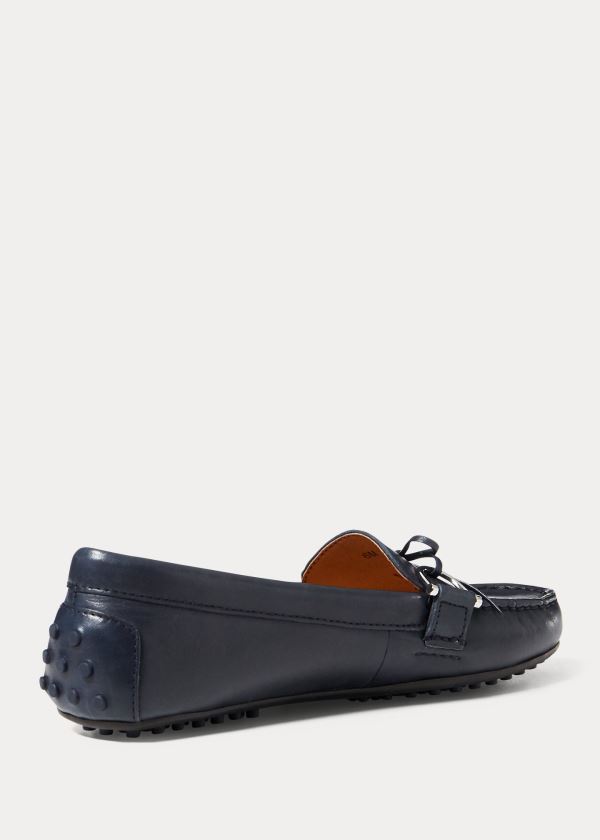 Ralph Lauren Briley Læder Loafer Tmavě Blankyt | ylHu5XUw