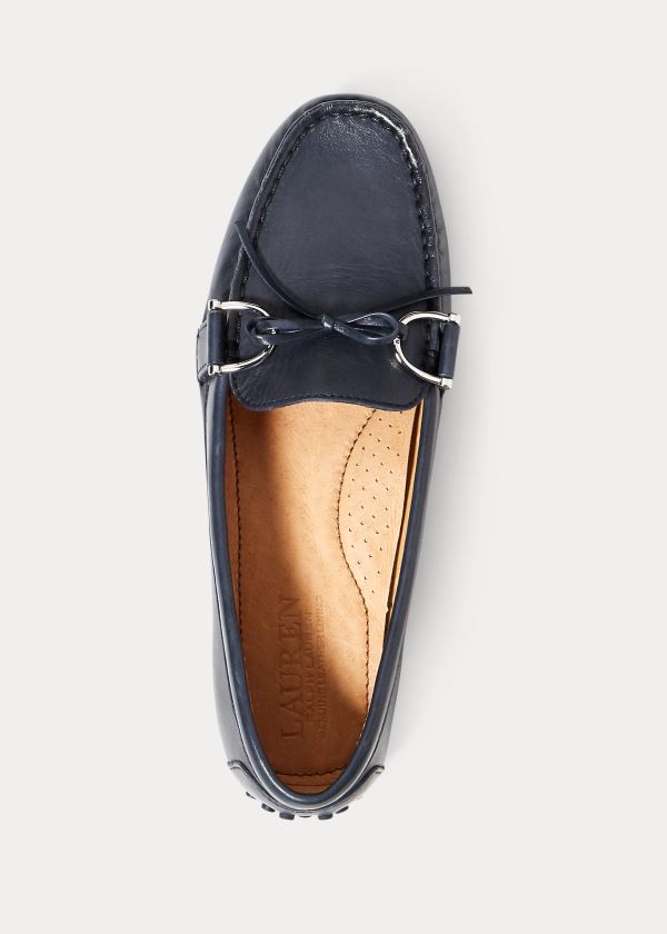 Ralph Lauren Briley Læder Loafer Tmavě Blankyt | ylHu5XUw