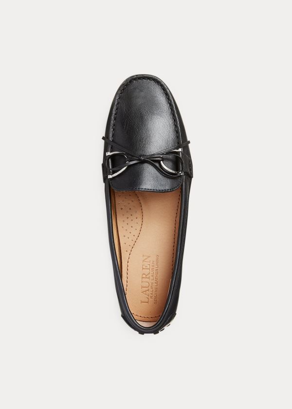 Ralph Lauren Briley Læder Loafer Černé | BtACbnXN