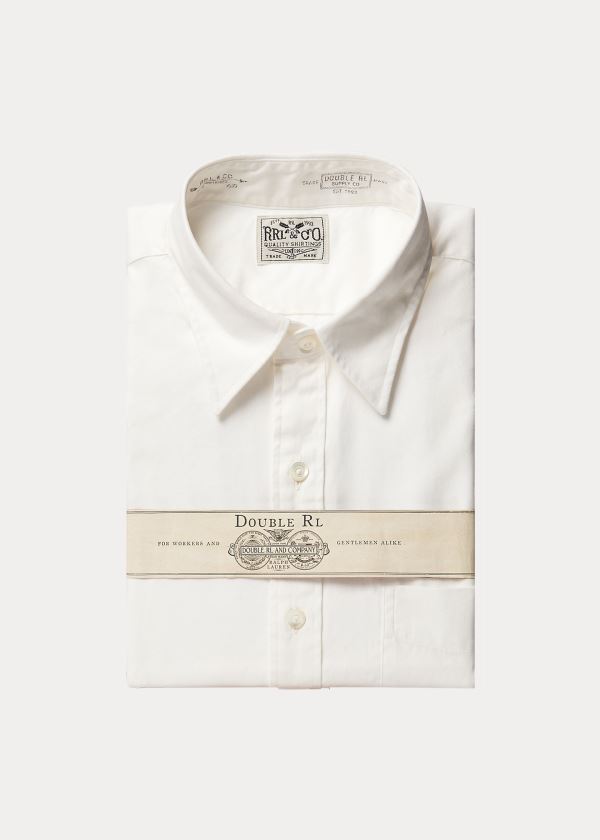 Ralph Lauren Broadcloth Šaty Shirt Bílé | SHzaY1Ab