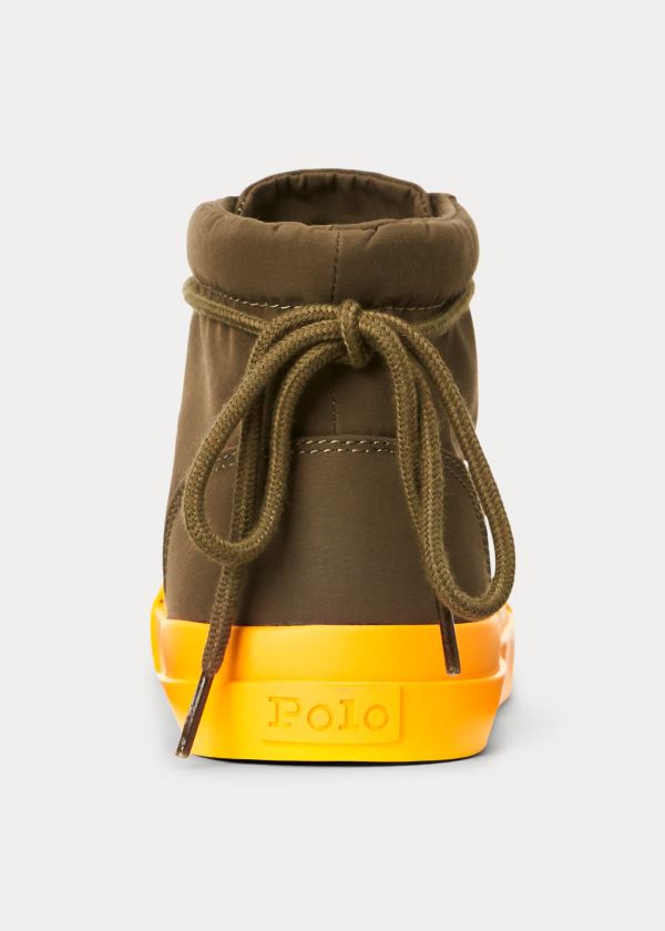 Ralph Lauren Bryn High-Top Sneakers Hnědožlutý Žluté | n5D2BWIO