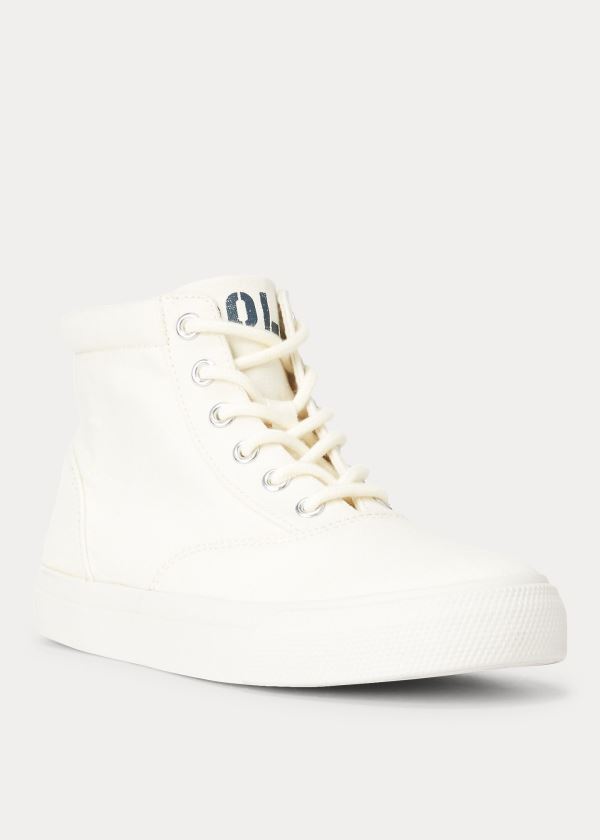 Ralph Lauren Bryn High-Top Sneakers Krém | x1kojlAb